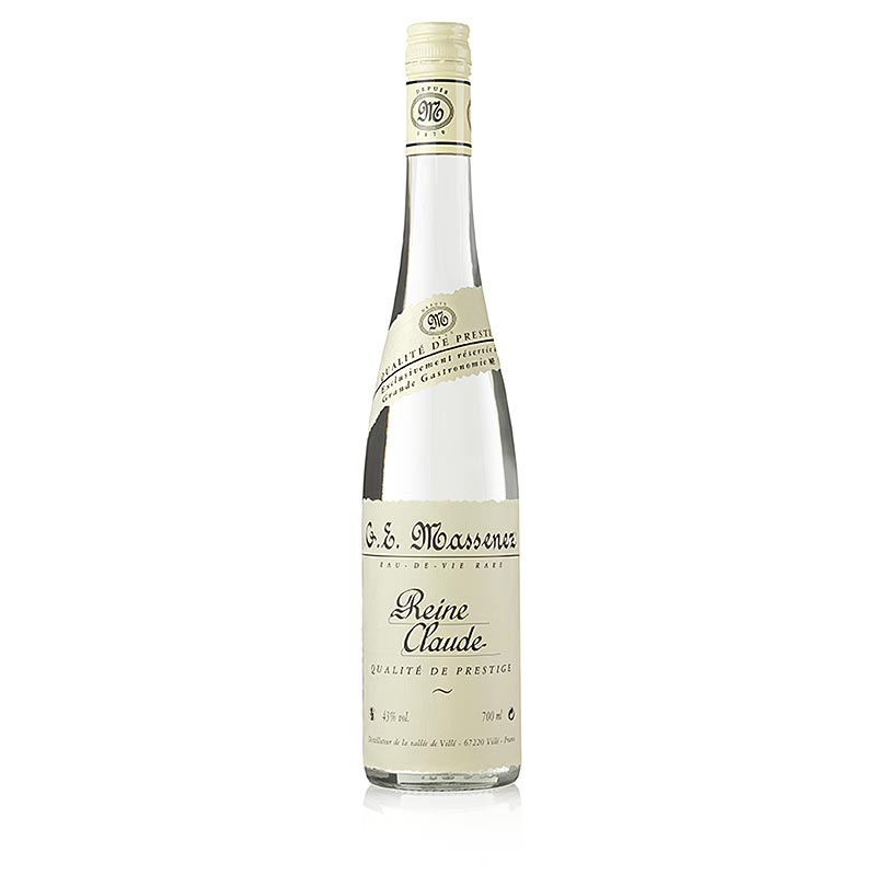 Massenez Pure Claude Prestige, Reneklodenbrand, 43% vol., Alsace - 700 ml - flaske Massenez Pure Claude Prestige, Reneklodenbrand, 43% vol., Alsace - 700 ml - flaske