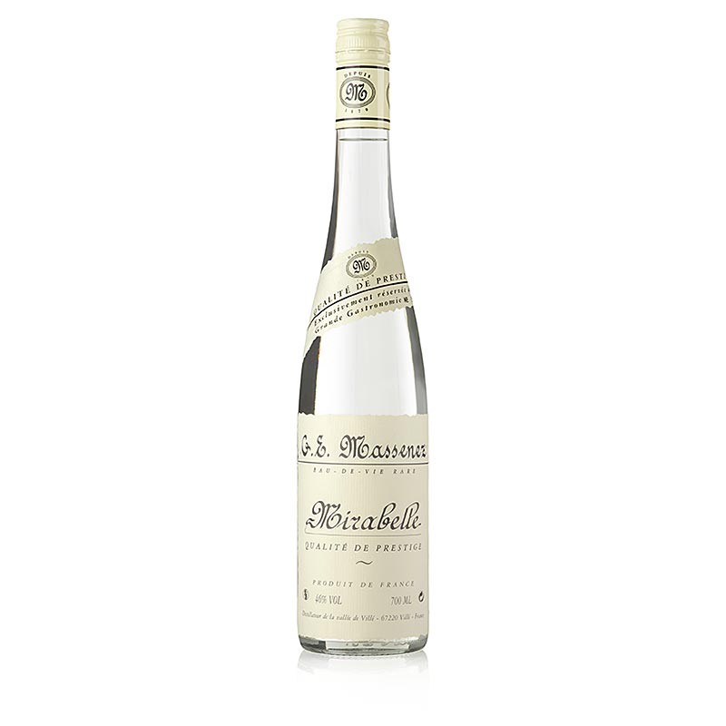 Massenez Eau-de-Vie Mirabelle Prestige, Mirabelle, 46% vol., Elzas - 700 ml - fles