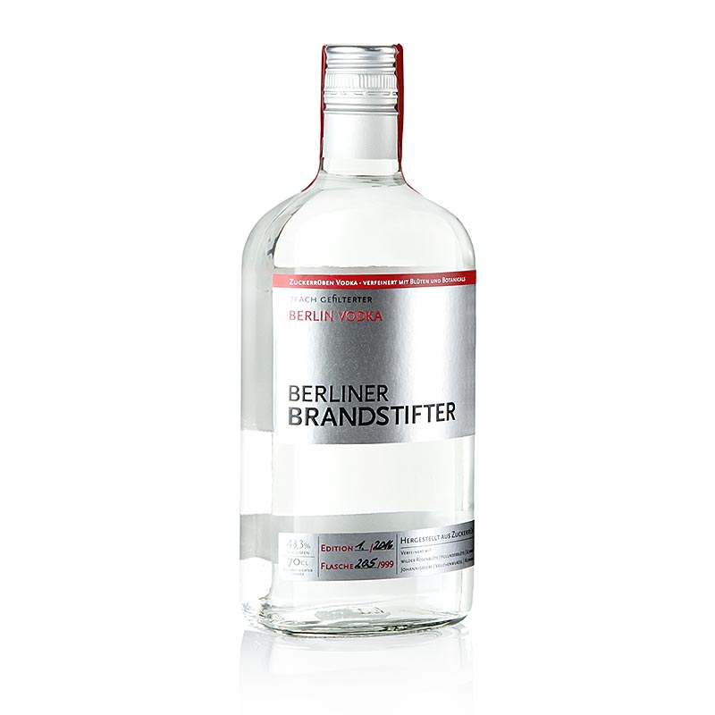 Berlin arsonist Vodka, 43.3% vol. - 700 ml - bottle Berlin arsonist Vodka, 43.3% vol. - 700 ml - bottle