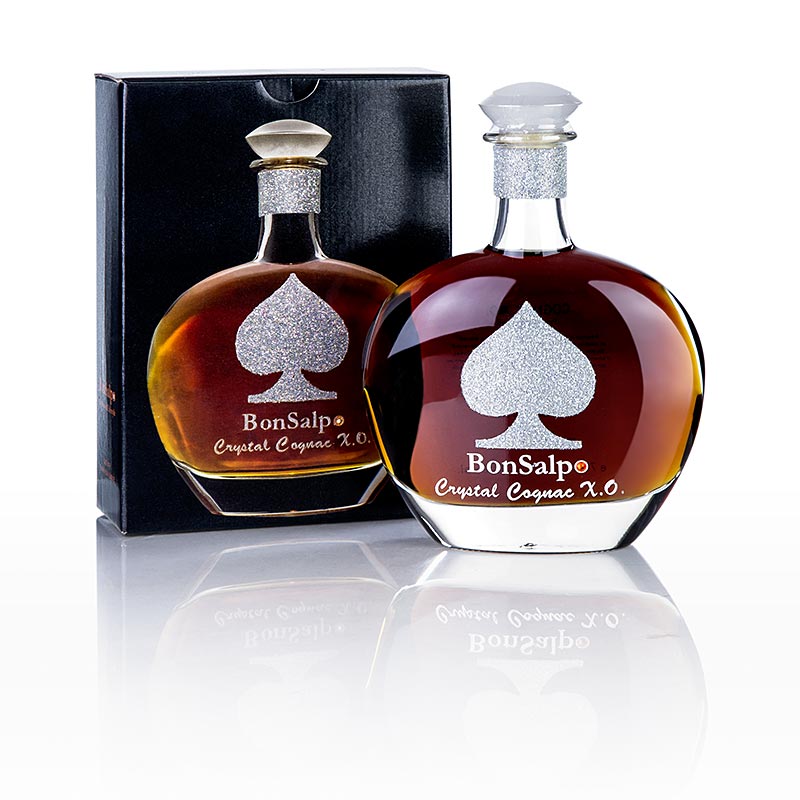 Cognac - Crystal X.O., Casino Edition, m.Swarovski Elementen, 40% vol., BonSalpo - 700 ml - Flasche Cognac - Crystal X.O., Casino Edition, m.Swarovski Elementen, 40% vol., BonSalpo - 700 ml - Flasche