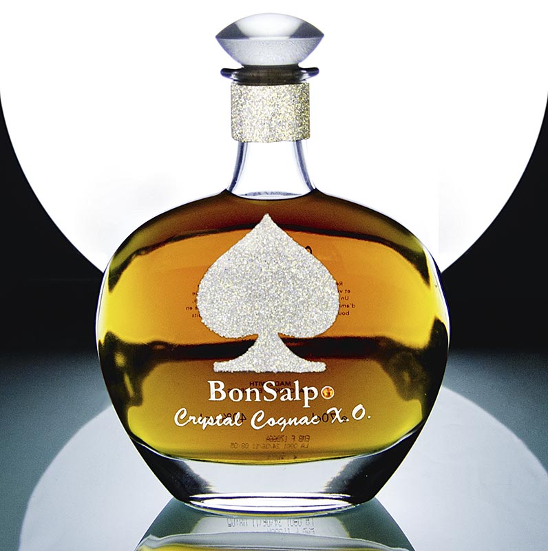 Cognac - Crystal X.O., Casino Edition, m.Swarovski Elementen, 40% vol., BonSalpo - 700 ml - Flasche Cognac - Crystal X.O., Casino Edition, m.Swarovski Elementen, 40% vol., BonSalpo - 700 ml - Flasche