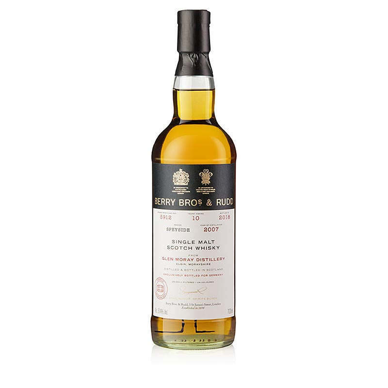 Single Malt Whisky Berry Brothers Glen Moray, 10 J., 57,4% vol., Speyside - 700 ml - Flasche Single Malt Whisky Berry Brothers Glen Moray, 10 J., 57,4% vol., Speyside - 700 ml - Flasche