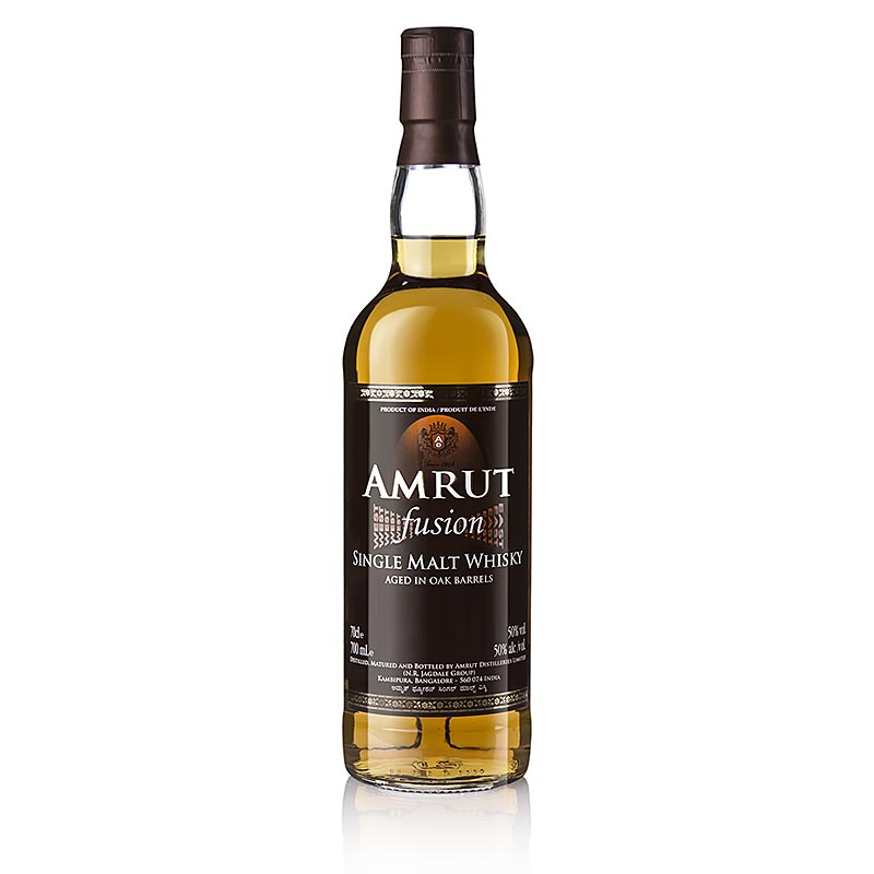 Single Malt Whisky Amrut Fusion Indian, 50% vol., Indien - 700 ml - flaske