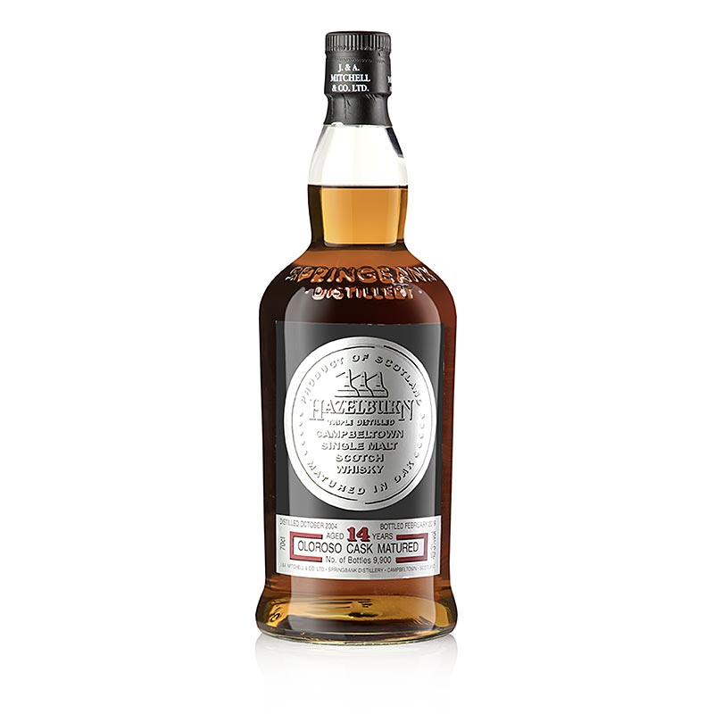 Single Malt Whisky Hazelburn, 14 J., Oloroso Cask, 49,3% vol., Campbeltown - 700 ml - Flasche Single Malt Whisky Hazelburn, 14 J., Oloroso Cask, 49,3% vol., Campbeltown - 700 ml - Flasche