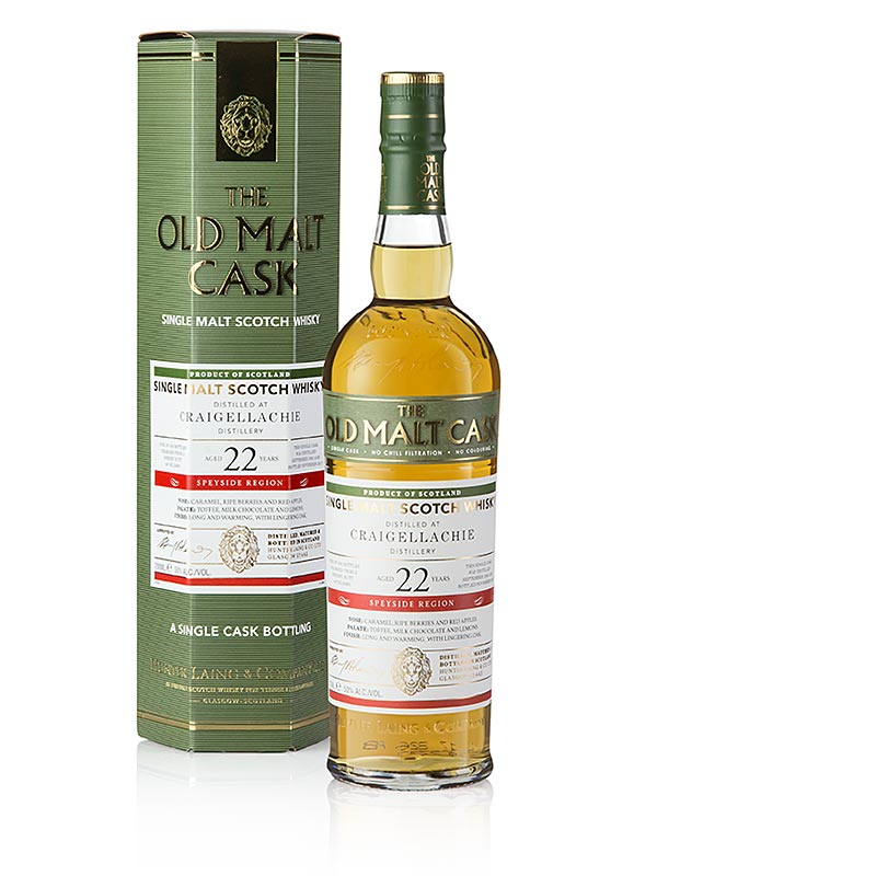 Single Malt Whisky Craigellachie 1995 Old Malt Cask 22 Jahre 50% vol., Speyside - 700 ml - Flasche Single Malt Whisky Craigellachie 1995 Old Malt Cask 22 Jahre 50% vol., Speyside - 700 ml - Flasche