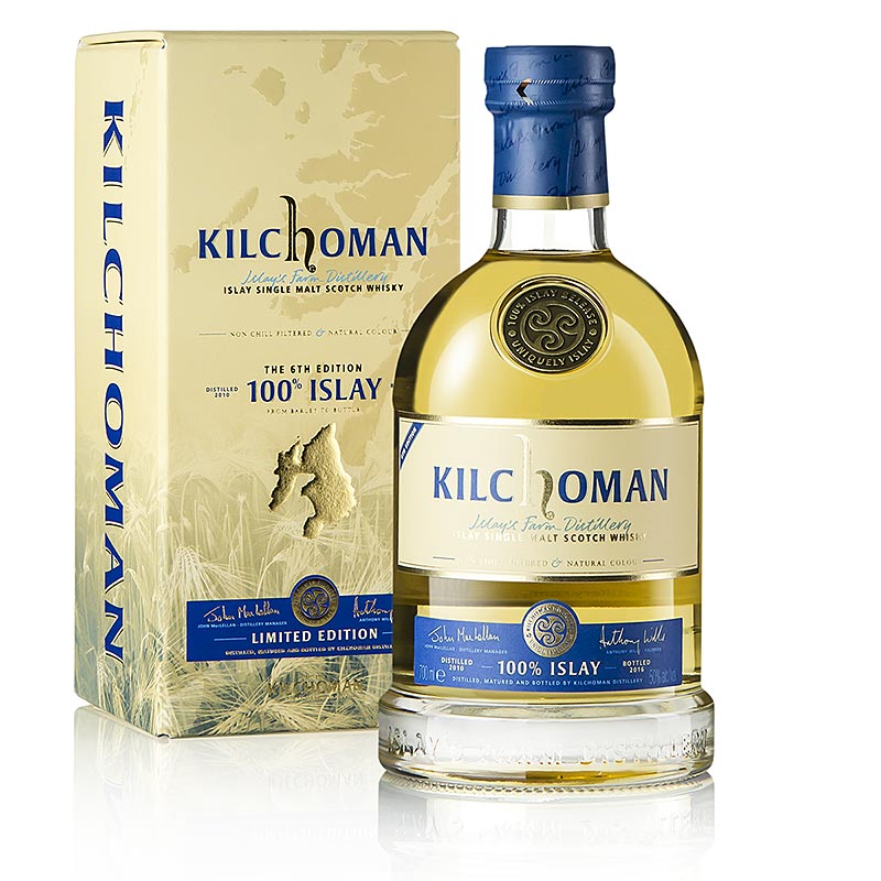 Single Malt Whisky Kilchoman, 100% Islay, 6th Edition, 50% vol., Schottland - 700 ml - Flasche Single Malt Whisky Kilchoman, 100% Islay, 6th Edition, 50% vol., Schottland - 700 ml - Flasche