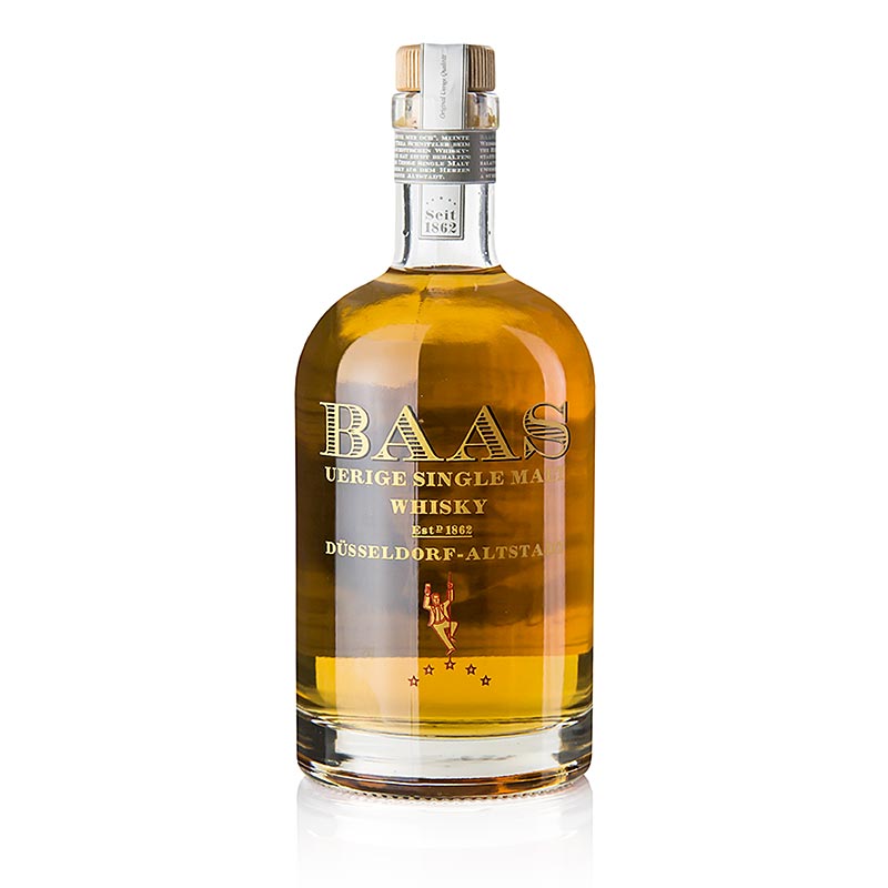Single Malt Whisky Uerige Baas, 7 Jahre, Sherry Fass, 48,2% vol., Düsseldorf - 500 ml - Flasche