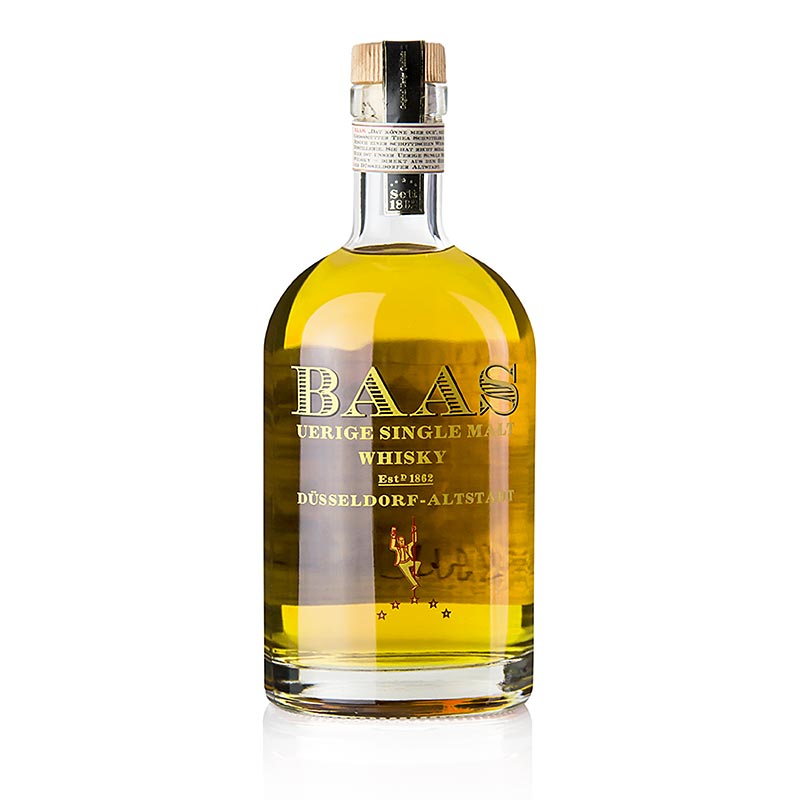 Single Malt Whisky Uerige Baas, 5 år, Laddie Cask, 46,8% vol., Düsseldorf - 500 ml - flaske