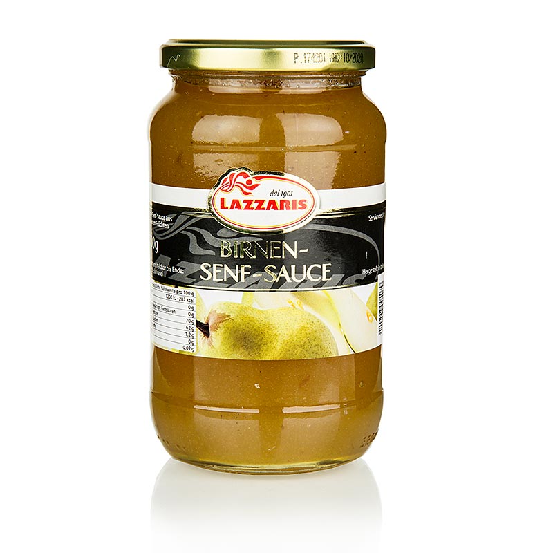 Lazzaris paere sennepssauce, Ticino stil - 730 g - Glas