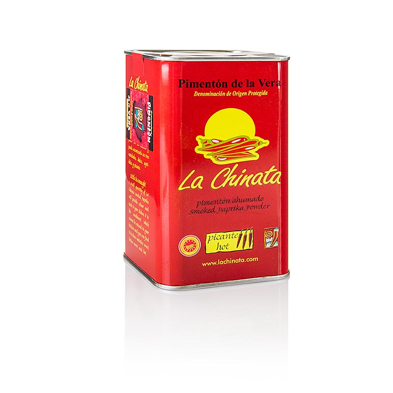 Paprika - Pimenton de la Vera DOP, røget, krydret, la Chinata - 750 g - kan