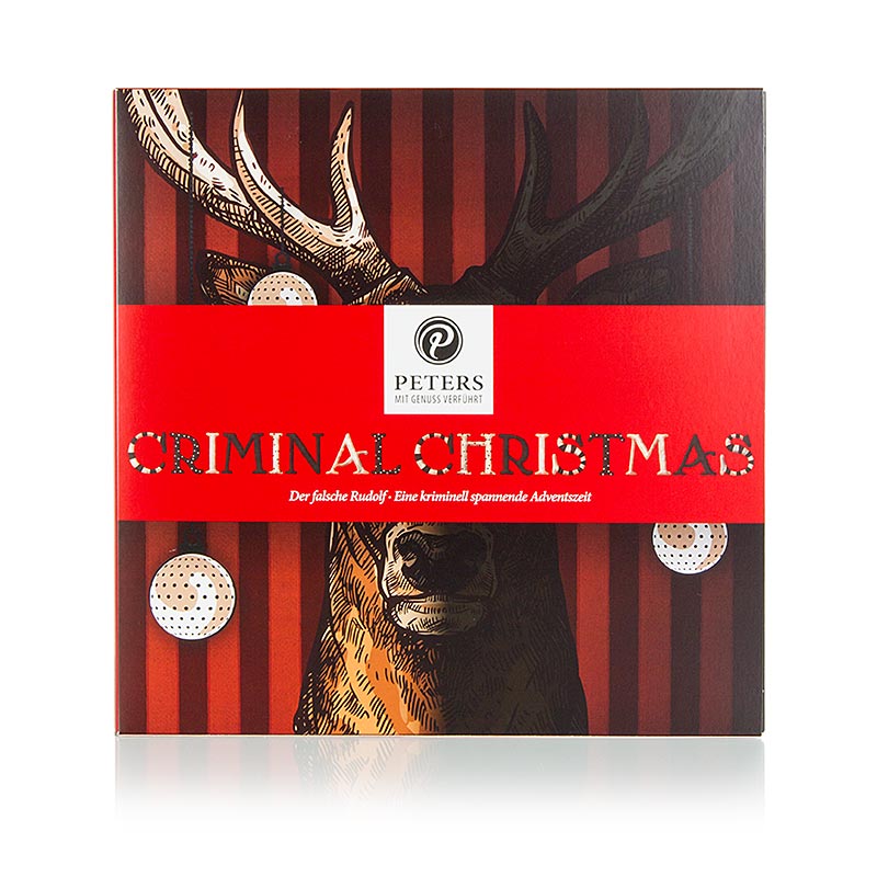 Adventskalender Criminal Christmas 4 - u.Buch, mit Alkohol, Peters - 255 g - Packung Adventskalender Criminal Christmas 4 - u.Buch, mit Alkohol, Peters - 255 g - Packung