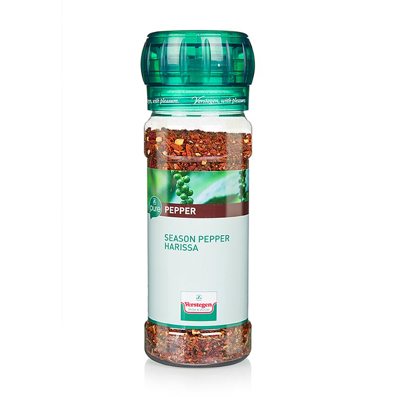 Verstegen - Season Pepper Harissa pure, mélanges d`herbes de paprika avec du sel - 270 g - Pe-dose