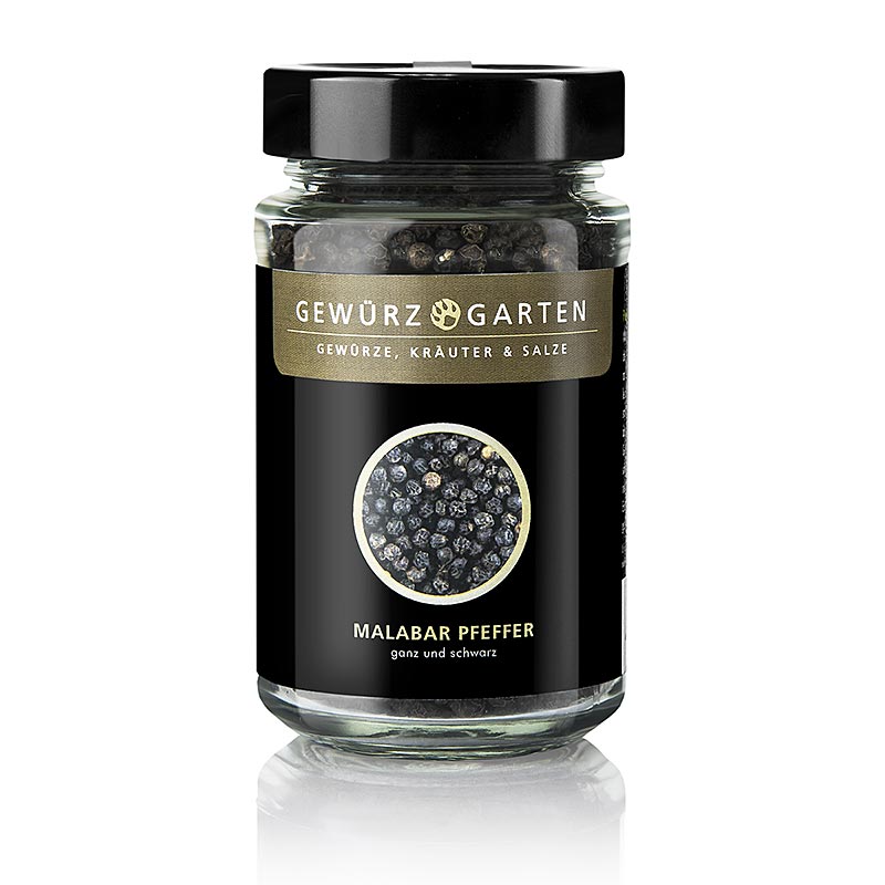 Spice Garden Malabar Pepper, black, whole - 120 g - Glass