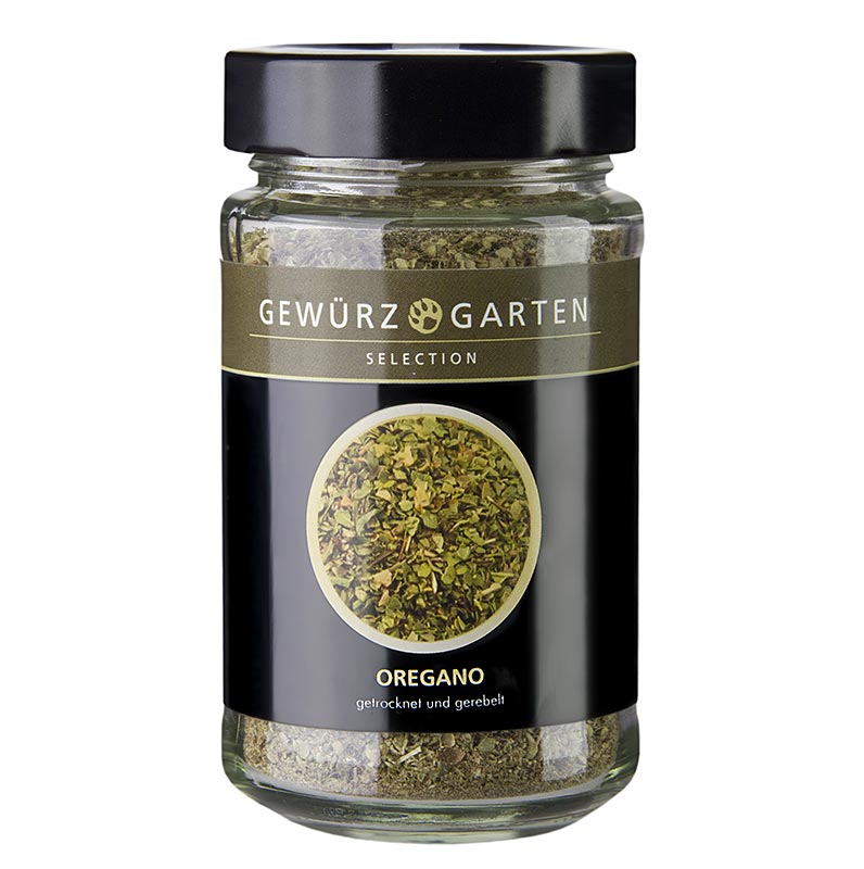 Gewürzgarten Oregano, getrocknet, gerebelt - 15 g - Glas Gewürzgarten Oregano, getrocknet, gerebelt - 15 g - Glas