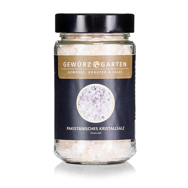 Spice Garden pakistansk krystalsalt, granuler til saltværket - 260 g - glas