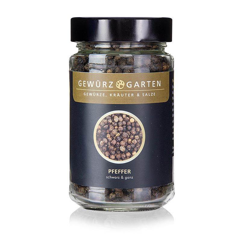 Spice Garden Pepper, black, whole - 120 g - Glass