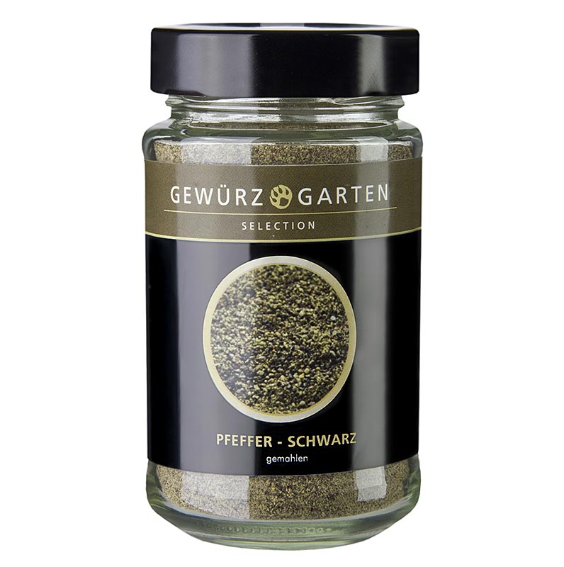 Spice garden pepper, black, ground - 120 g - Glass