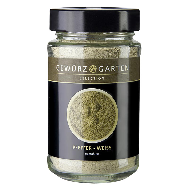 Gewürzgarten Pfeffer, weiß, gemahlen - 120 g - Glas