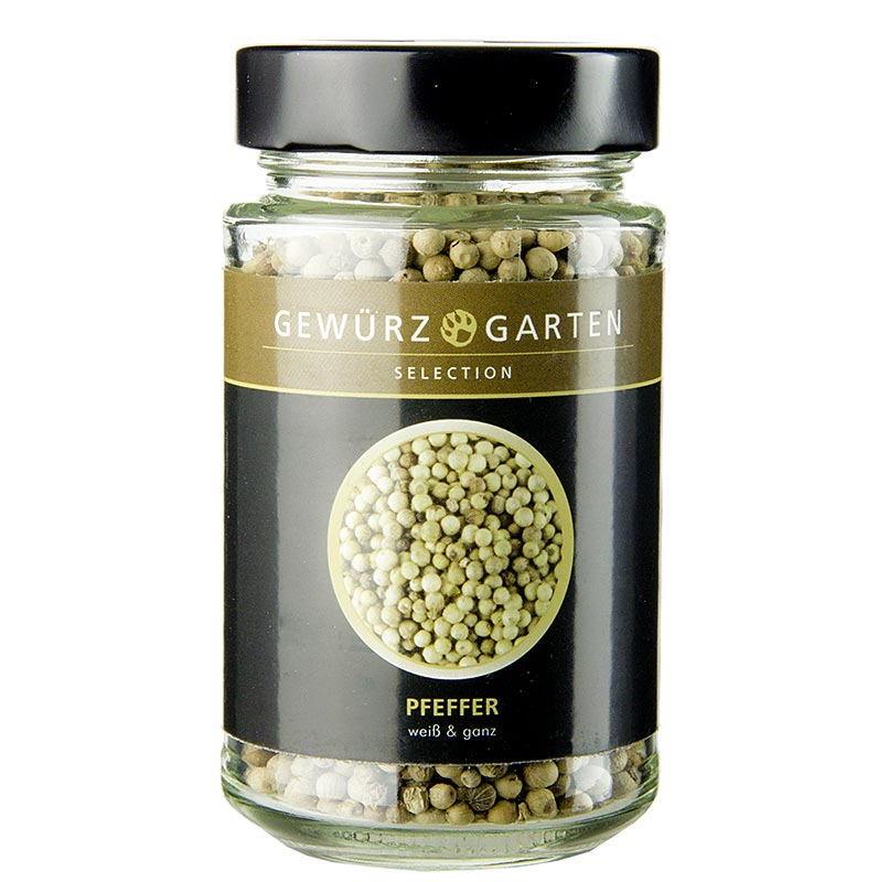 Spice Garden Pepper, white, whole - 135 g - Glass