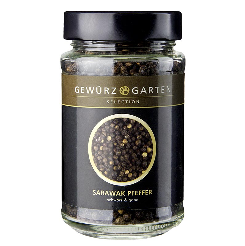 Piment Sarawak, noir, entier - 130 g - verre