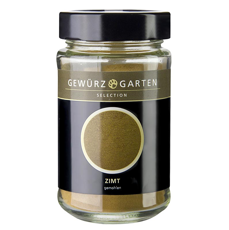 Gewürzgarten Zimt, gemahlen, Padang Cassia vera, Herkunft Indonesien - 120 g - Glas