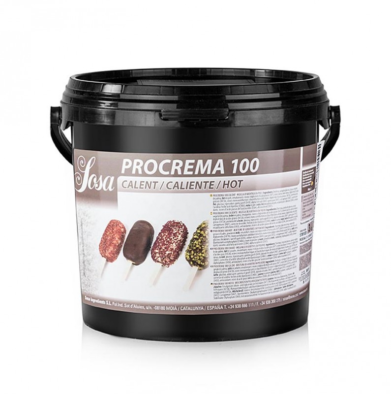 Pro Crema stabilisateur de crÃ¨me 100 chaude, glace Ã  Sosa - 3 kg - PE peut