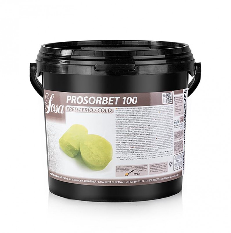 Pro sorbet 100 koude sorbet stabilisator voor Sosa - 3 kg - PE kan