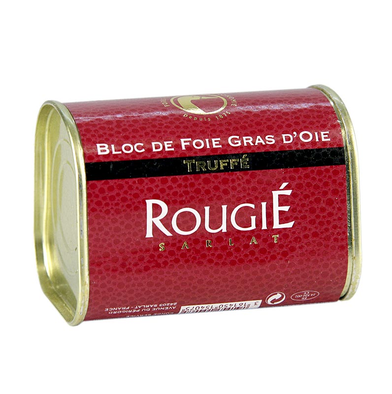 Bloc de foie d`oie, 3% truffe, foie gras, trapèze, rougie - 145 g - boîte