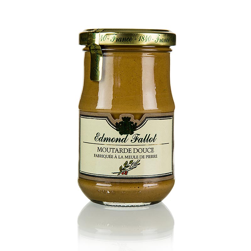 Fallot - Dijon mustard, fine, with spices, brown and mild - 190ml - Glass