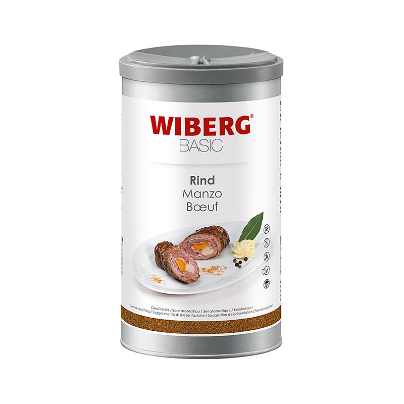 Wiberg BASIC oksekød, krydderisalt - 900 g - aroma kasse
