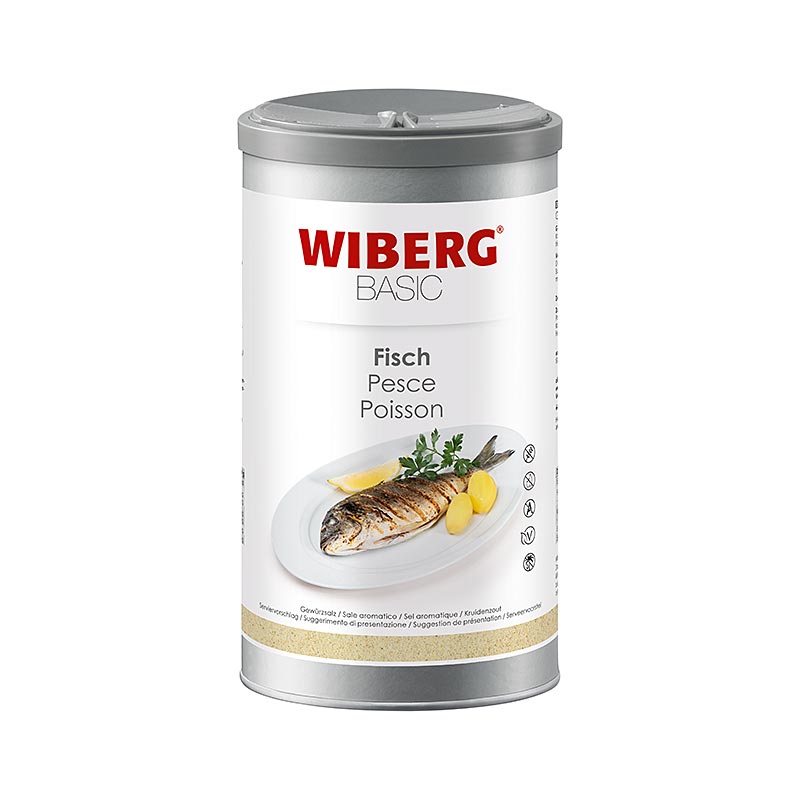 Wiberg BASIC poisson, sel d`assaisonnement - 1 kg - boîte arôme