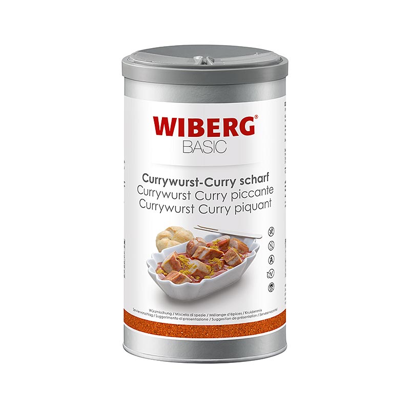 Wiberg BASIC Currywurst Curry, scharf, Gewürzmischung - 700 g - Aromabox