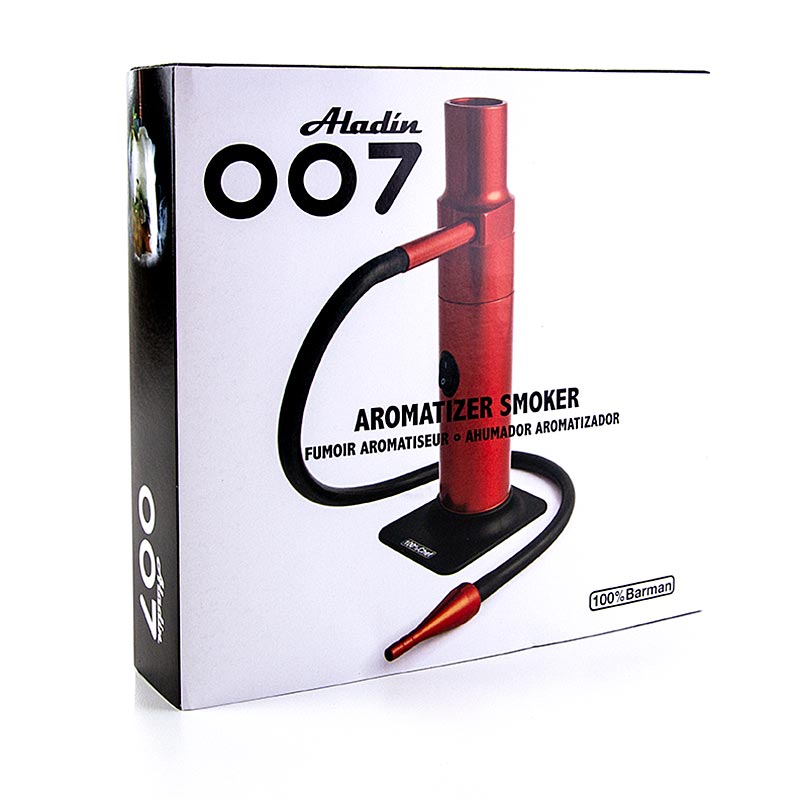 Pipe à fumer Super - Aladin 007, rouge, 100% Chef - 1 pc - carton