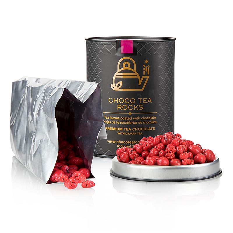 Choco Tea Rocks - schokolierter schwarzer Tee mit Wildbeeren, Tartuflanghe - 100 g - Beutel Choco Tea Rocks - schokolierter schwarzer Tee mit Wildbeeren, Tartuflanghe - 100 g - Beutel