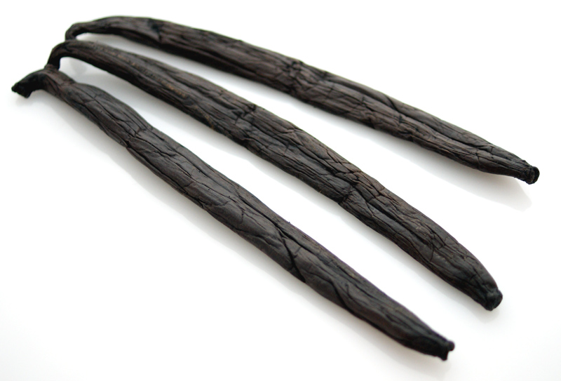 Tahitian vanilla pod, the queen of vanilla, 1 pod in a test tube with a bow - 1 piece / approx. 6 g - In a test tube with a bow