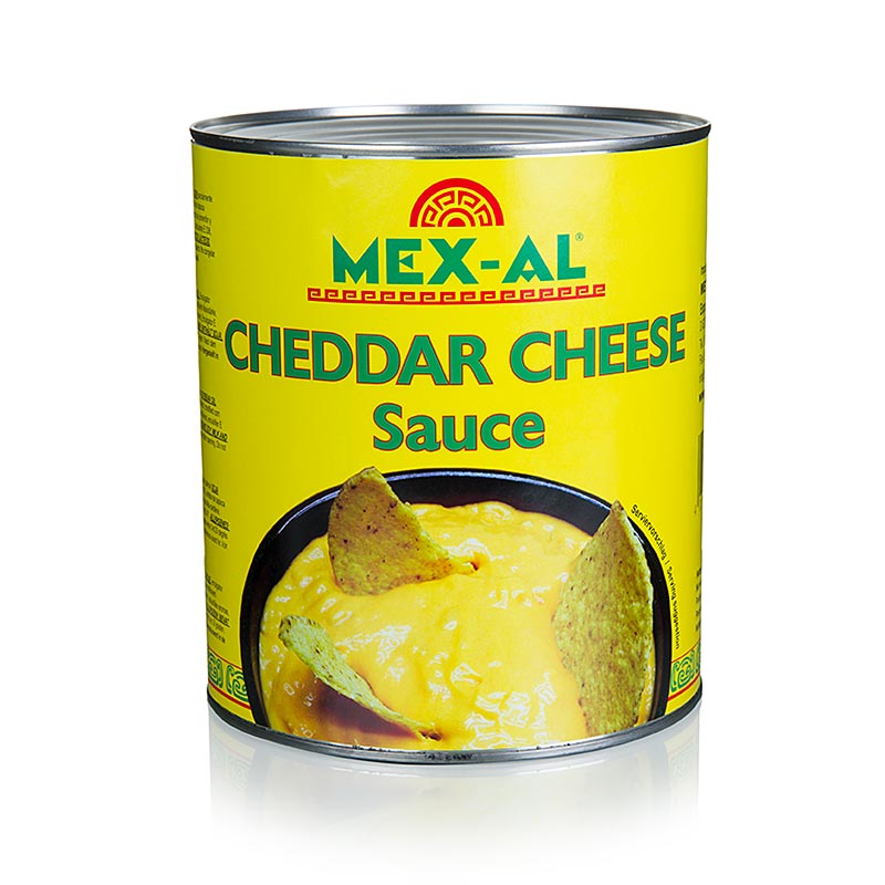 Sauce au fromage cheddar, Mex-Al - 3 kg - peut
