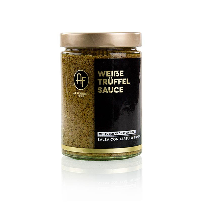 Trüffelsauce (SALSA Tartufata), mit weißen Trüffeln (Tuber magnatum), Appennino - 500 g - Glas