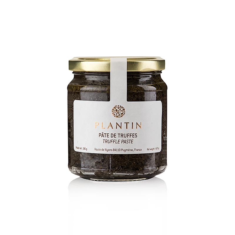 Truffle paste, black, from 70% Asian truffle, Plantin - 280 g - Glass