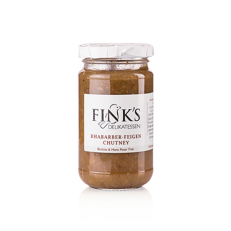 Rhabarber-Feigen Chutney 210g, Fink`s Delikatessen - 210 g - Glas Rhabarber-Feigen Chutney 210g, Fink`s Delikatessen - 210 g - Glas