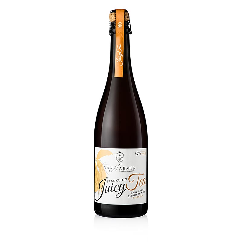 van Nahmen - Sparkling Juicy Tea Earl Grey - Zitronengras - Pfirsich - 750 ml - Flasche van Nahmen - Sparkling Juicy Tea Earl Grey - Zitronengras - Pfirsich - 750 ml - Flasche