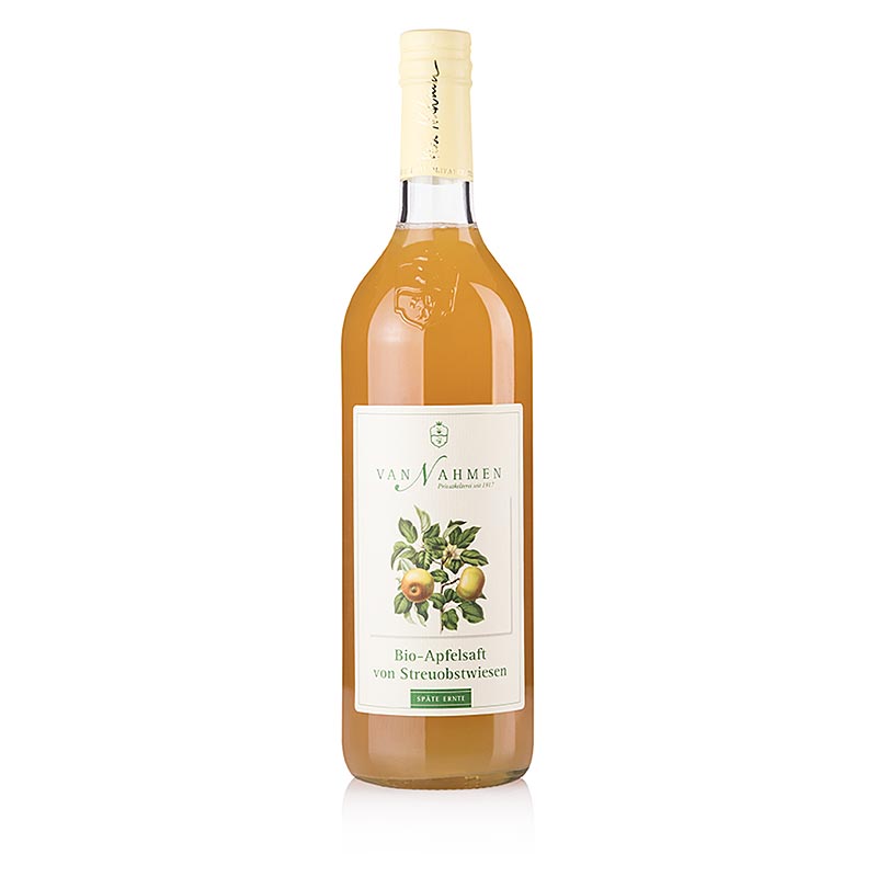 Orchard meadows apple juice, late harvest, 100% direct juice, van Nahmen, BIO - 750 ml - bottle