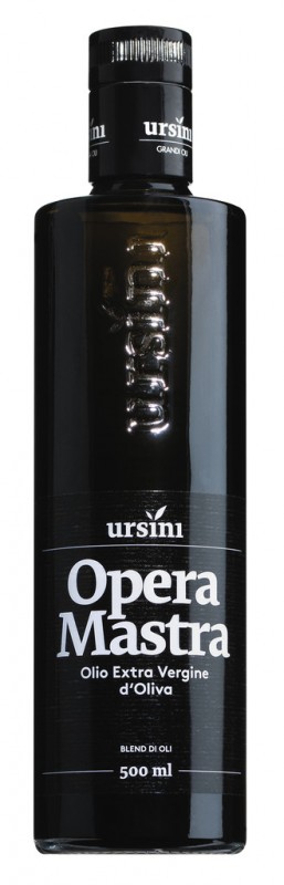 Olio extra vierge Opera Mastra, coupage, huile d`olive extra vierge Opera Mastra, Ursini - 500 ml - bouteille