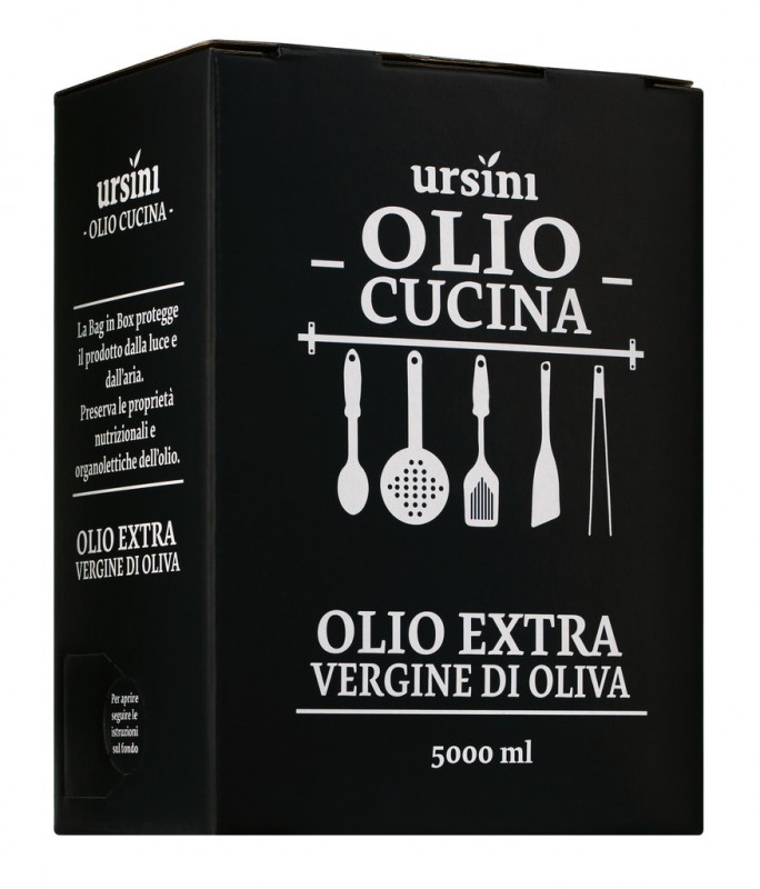 Olio extravergine di oliva Olio Cucina, bag in box, extra vergine olijfolie, Ursini - 5.000 ml - Stuk