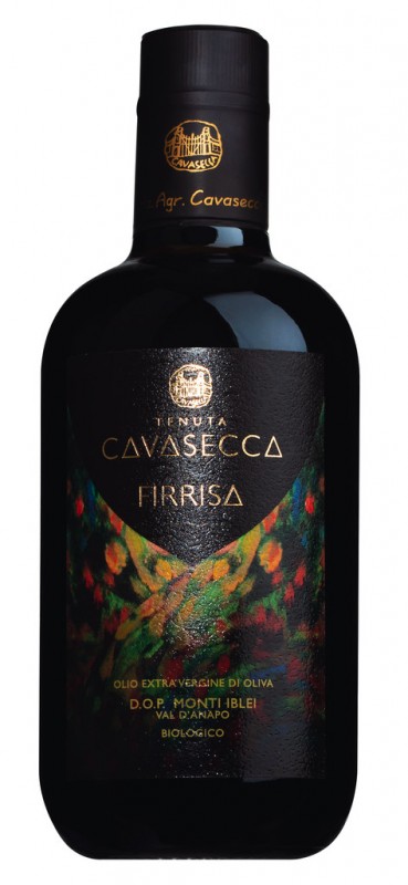 Firrisa - Olio extra vierge di oliva, biologisch, extra vierge olijfolie, biologisch, Tenuta Cavasecca - 500 ml - Fles