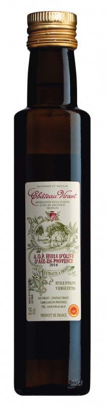 Huile d`olive vierge extra Chateau Virant, Natives Olivenöl extra Chateau Virant, Chateau Virant - 250 ml - Flasche Huile d`olive vierge extra Chateau Virant, Natives Olivenöl extra Chateau Virant, Chateau Virant - 250 ml - Flasche