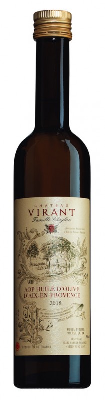 Huile d`olive vierge extra Chateau Virant, Natives Olivenöl extra Chateau Virant, Chateau Virant - 500 ml - Flasche Huile d`olive vierge extra Chateau Virant, Natives Olivenöl extra Chateau Virant, Chateau Virant - 500 ml - Flasche