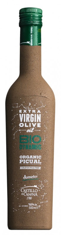 Huile d`olive extra vierge Picual, biodynamique, édition limitée, Huile d`olive extra vierge Picual, Castillo de Canena - 500 ml - Bouteille