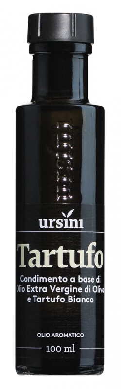 Olio Tartufo Bianco, olive oil with white truffle, Ursini - 100 ml - bottle