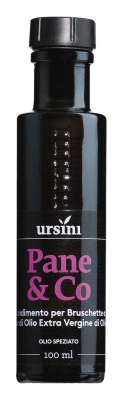 Olio Pane + Co., olijfolie voor bruschetta, Ursini - 100 ml - Fles