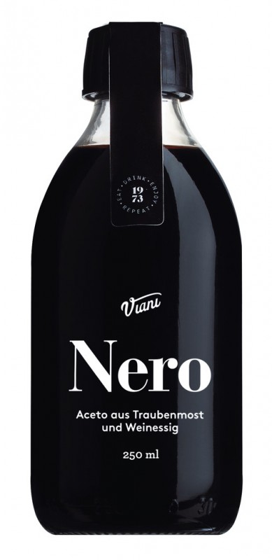 NERO - Aceto Balsamico, Balsamic Vinegar, Viani - 250 ml - bottle